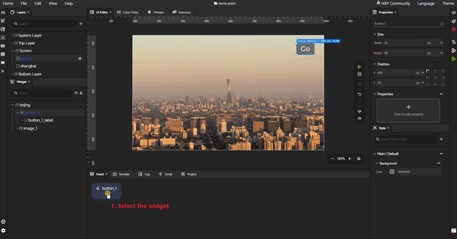Event workflow demo