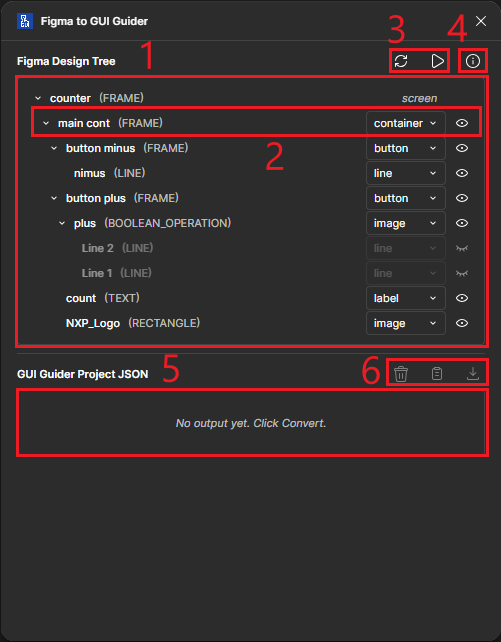 Figma to GUI Guider plugin UI