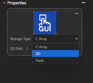 Attribute setting window