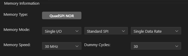 Memory Information Config