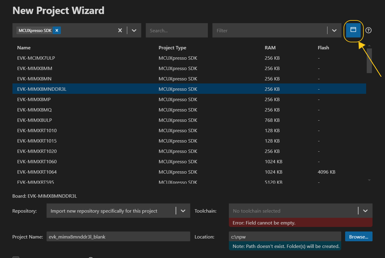 Toggling between Grid and List view