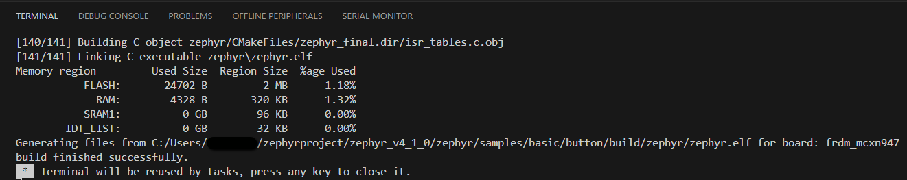 Button build completed