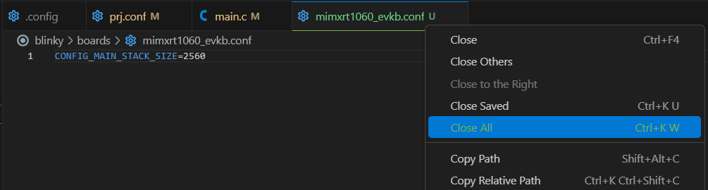 Close All Editor Tabs