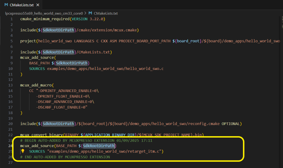 Added Files in CMakeList