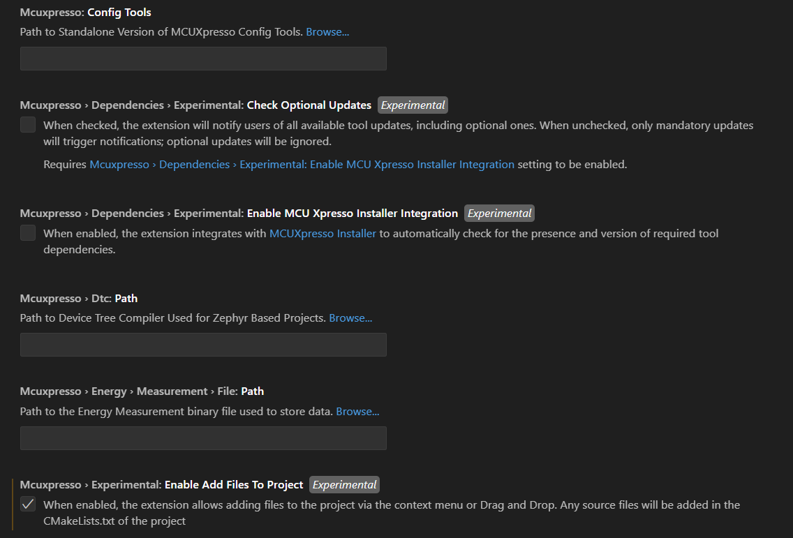 General MCUXpresso settings (1)