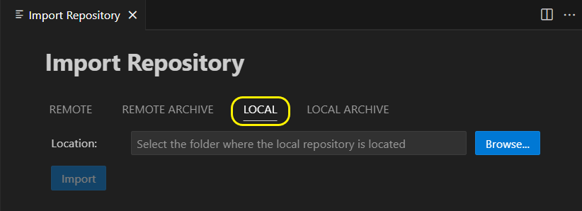 Install local GIT