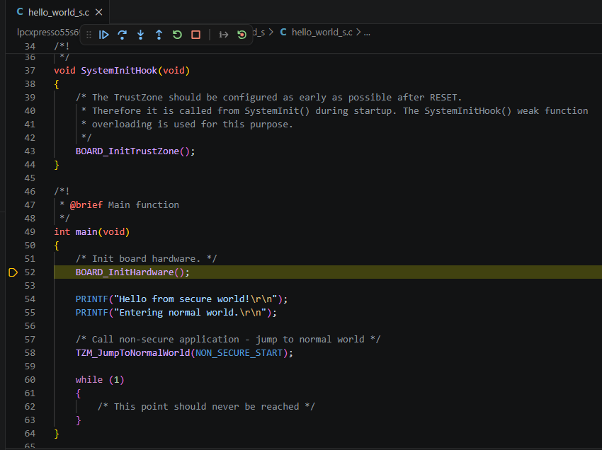 TrustZone DebugMode