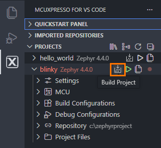 Build Blinky Example