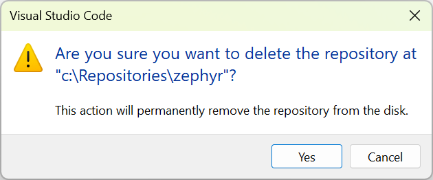 Delete repository