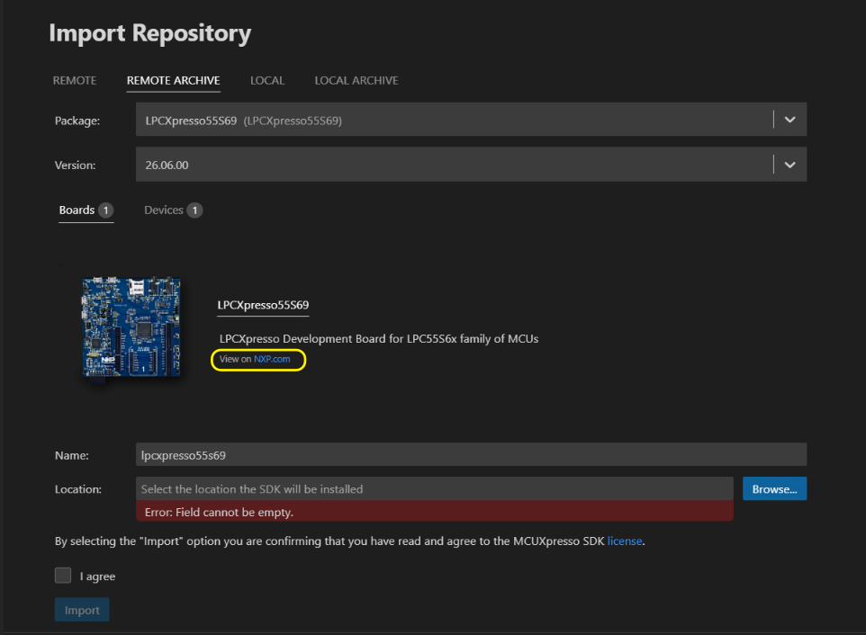 SDK Builder Package Information