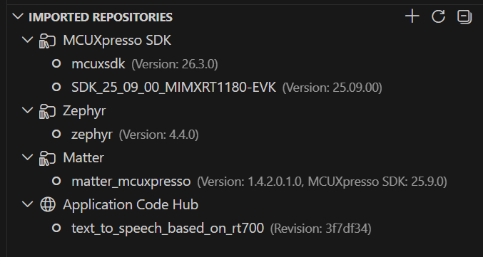 Imported remote SDK