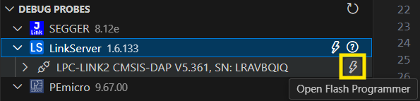 Flash Programmer From Probes View
