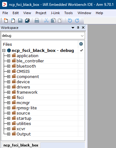 NCP FSCI Blackbox - IAR workspace