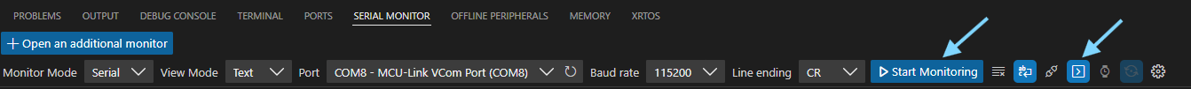 Connect Serial Monitor