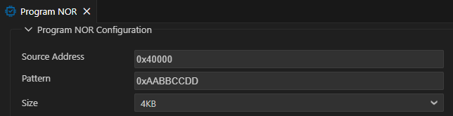 Test configuration