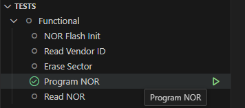 Test execution